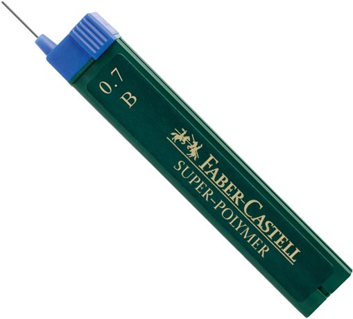 faber_castell_super_polymer_lead_0.7_b_120701.jpg FABER CASTELL SUPER POLYMER LEADS 0,7mm B No 120701