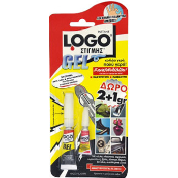 LOGO GEL INSTANT GLUE ANTI-CLOG 2gr +1 FREE