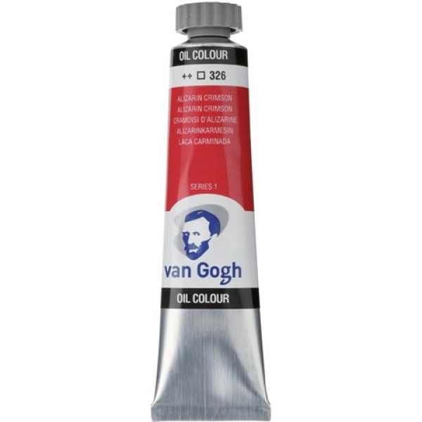 TALENS VAN GOGH 20ml OIL COLOUR ALIZARIN CRIMSON Νο 326