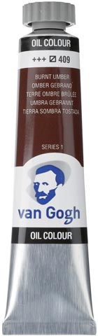 TALENS VAN GOGH 20ml OIL COLOUR BURNT UMBER Νο 409