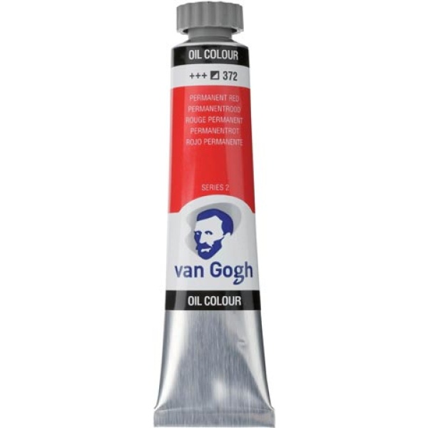 TALENS VAN GOGH 20ml OIL COLOUR PERMANENT RED Νο 372
