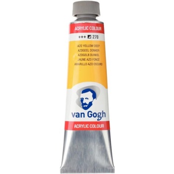 TALENS VAN GOGH 40ml ACRYLIC COLOUR AZO YELLOW DEEP Νο 270