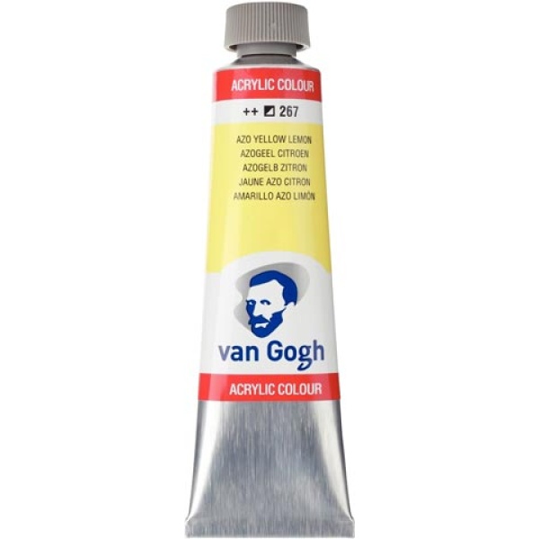 TALENS VAN GOGH 40ml ACRYLIC COLOUR AZO YELLOW LEMON Νο 267