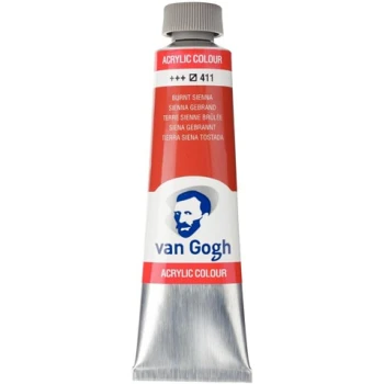 TALENS VAN GOGH 40ml ACRYLIC COLOUR BURNT SIENNA Νο 411