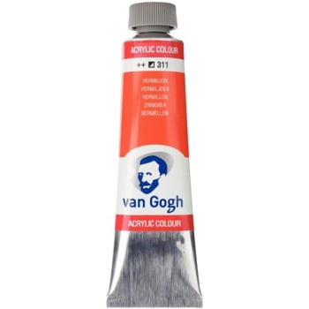 TALENS VAN GOGH 40ml ACRYLIC COLOUR VERMILION Νο 311